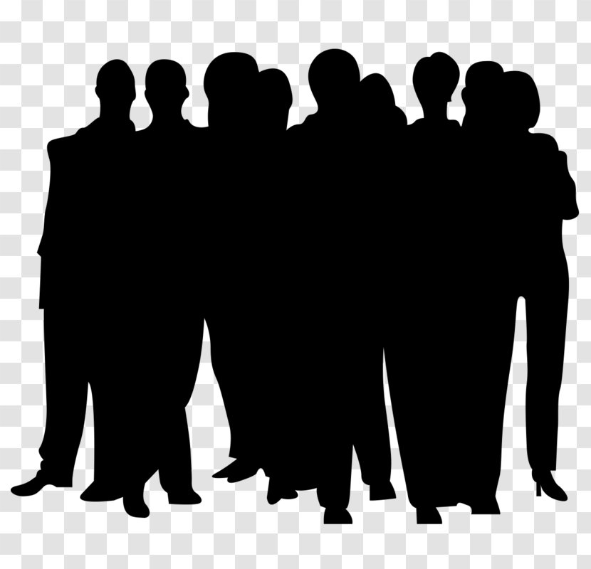 Drawing Clip Art - Photography - Silhouette Crowd Transparent PNG