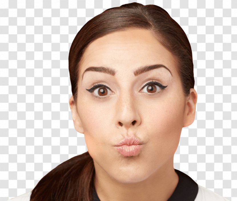 Eyebrow Cheek Chin Forehead Eyelash - Cosmetic Model Transparent PNG