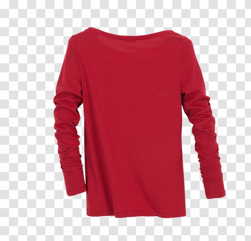 Shoulder Sleeve - Long Sleeved T Shirt - Granat Transparent PNG