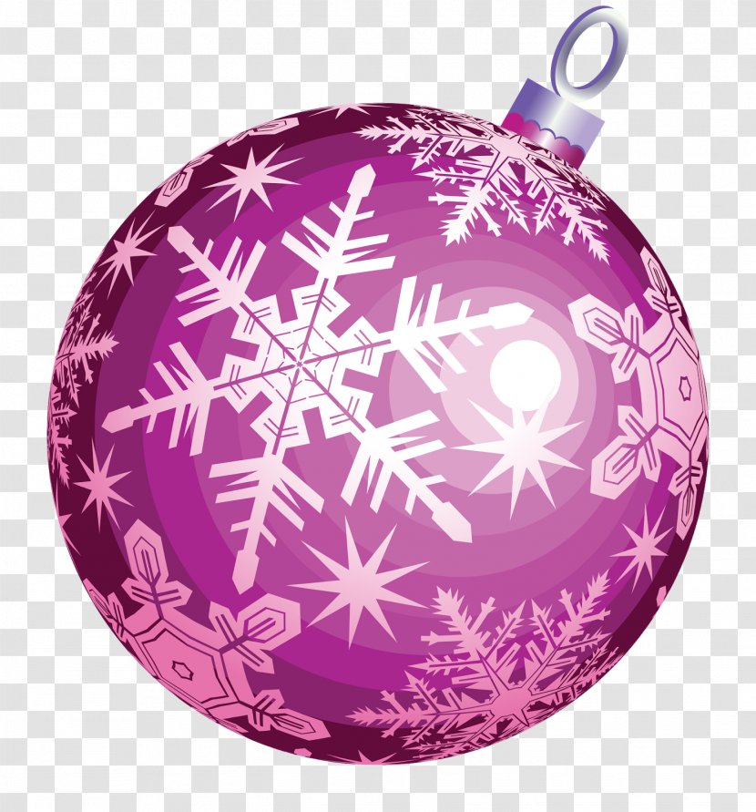 Christmas Ornament Decoration Tree Clip Art - Violet Transparent PNG
