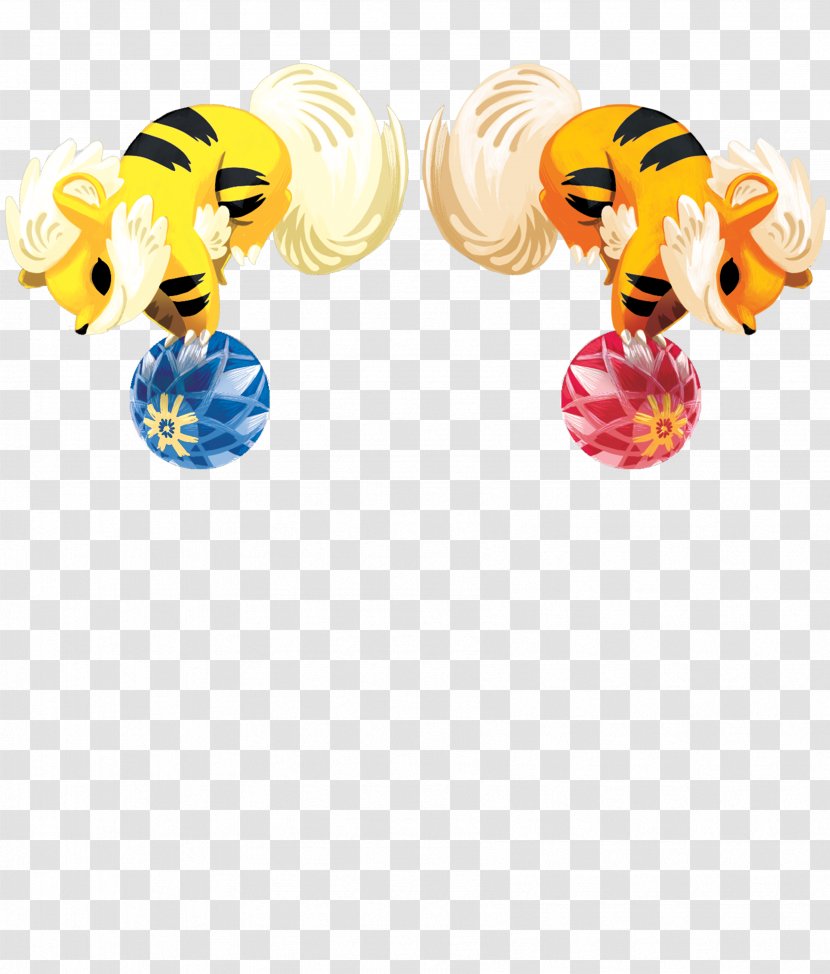 Earring Body Jewellery Font - Yellow Transparent PNG