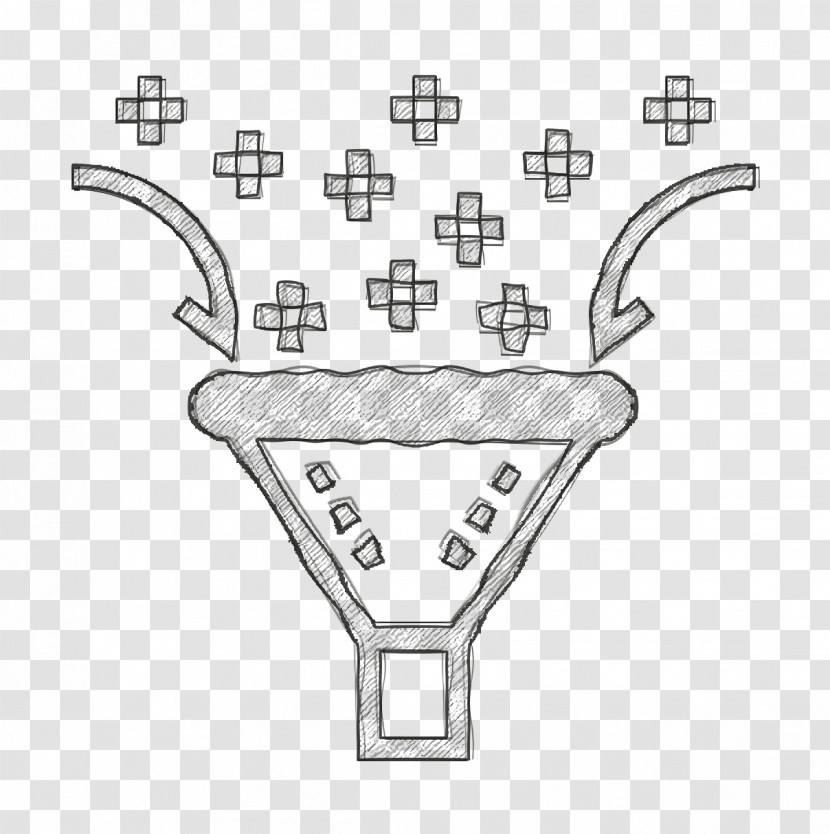 Filtering Icon Funnel Icon Data Management Icon Transparent PNG
