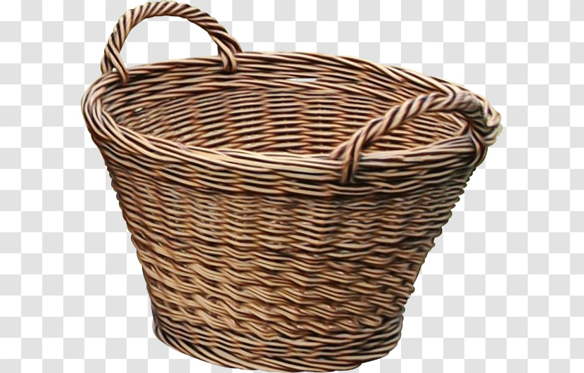 Wicker Storage Basket Basket Hamper Laundry Basket Transparent PNG