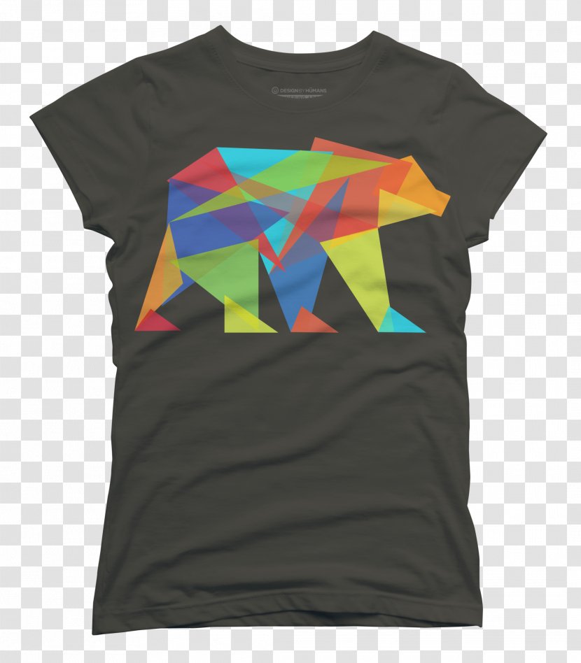 T-shirt Bear Fractal Geometry Hoodie - Sleeve Transparent PNG