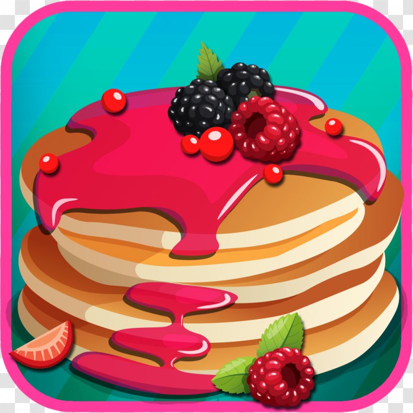 Fruitcake Torte Dessert Food - Berry - Pancakes Transparent PNG