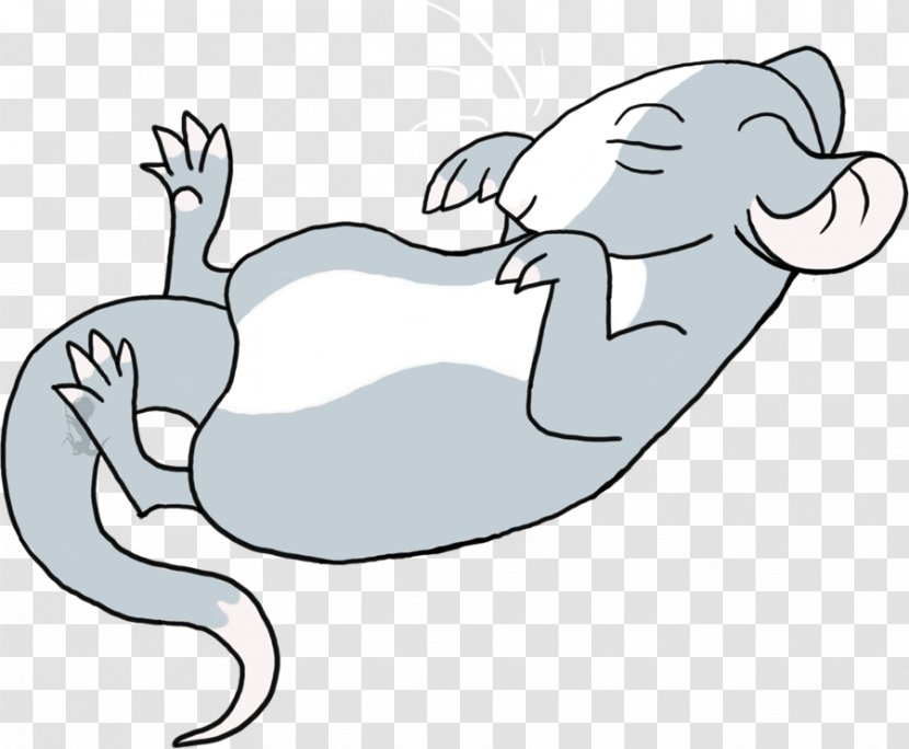 Line Art Animal Vertebrate Mammal Clip - Cartoon - Rat & Mouse Transparent PNG