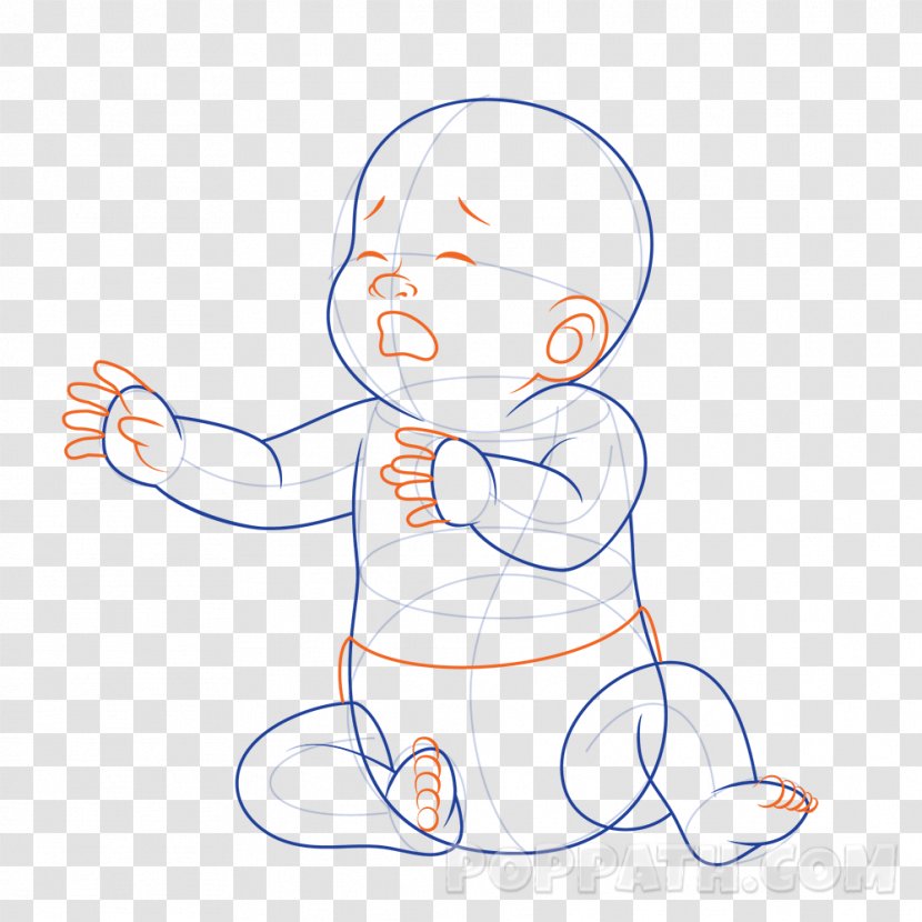Crying Drawing Infant Child - Frame Transparent PNG