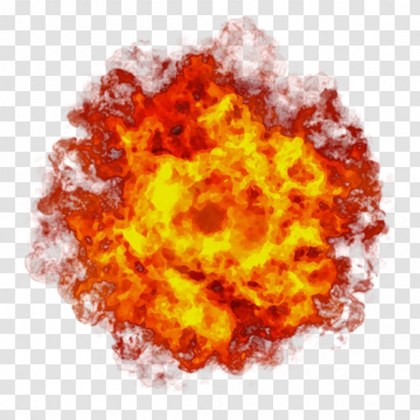 Explosion Cartoon - Orange Transparent PNG