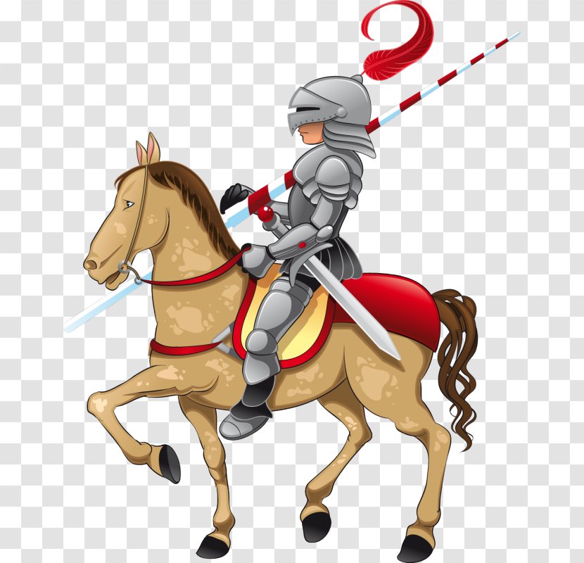 Middle Ages Medieval Illustrations Knight Clip Art - Cartoon Transparent PNG