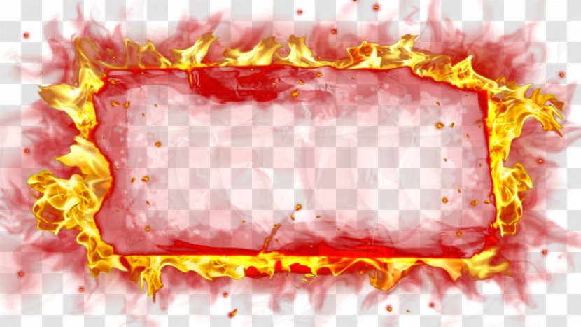 Flame Light Download - Flower - Effects Borders Transparent PNG