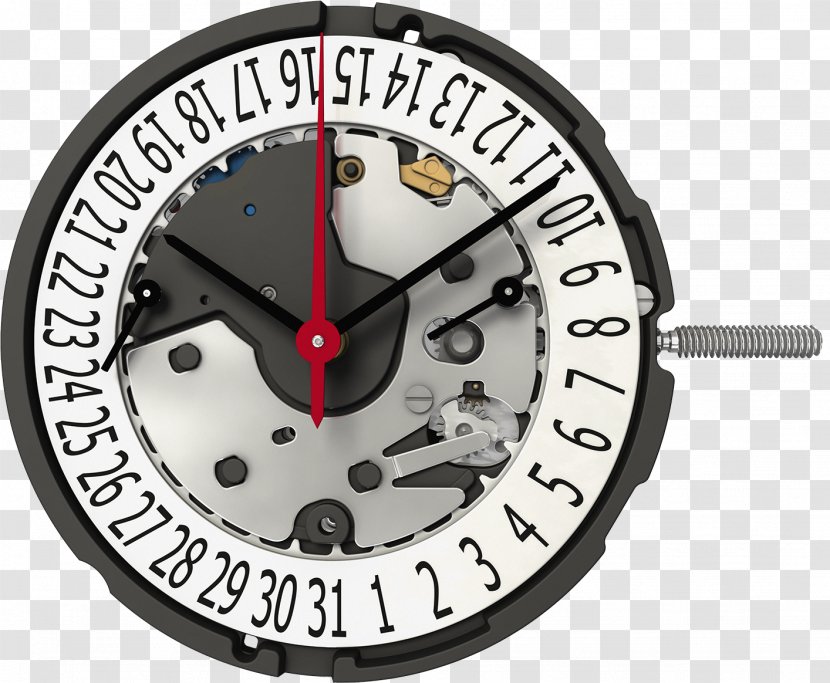 Quartz Clock Ronda Movement Watch - Life Saving Plate Transparent PNG