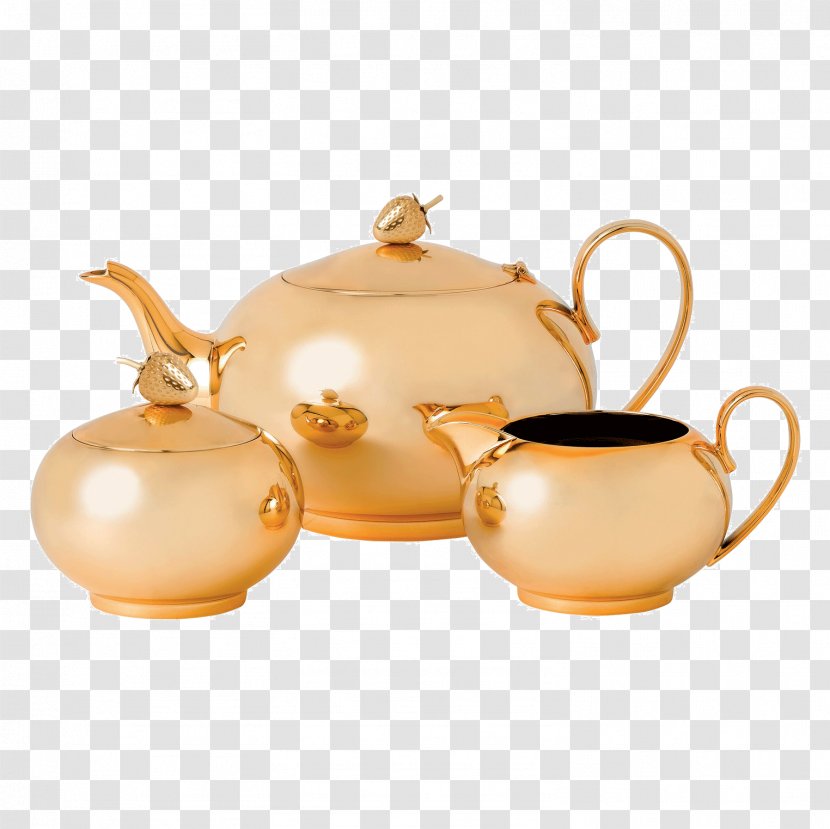 Tea Set Teapot Wild Strawberry Teacup - Tray - Sugar Transparent PNG