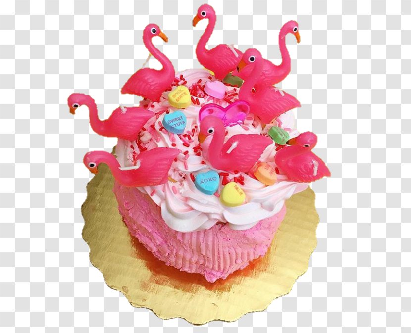 Cupcake Birthday Cake Muffin Torte - Decorating - Flamingo Transparent PNG
