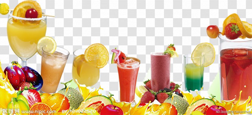 Orange Juice Strawberry Drink Fruchtsaft - Punch Transparent PNG