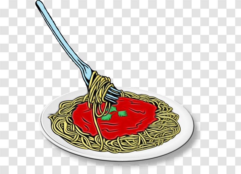 Spaghetti Vegetarian Food Dish Transparent PNG