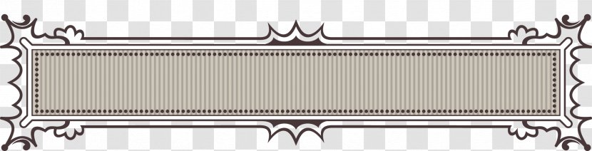 Line Title Bar Computer File - Retro Border Header Transparent PNG