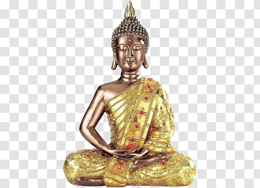 Brass Buddhahood Bronze Statue Canvas - Meditation Transparent PNG