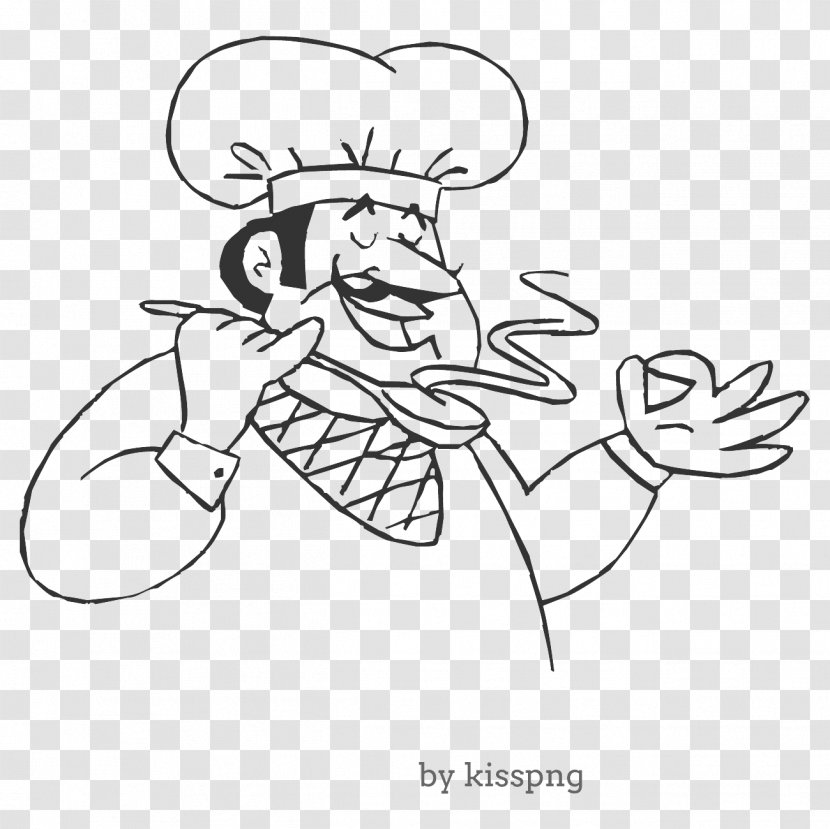 Cartoon Chef Tasting Transparent Image. - Flower - Cooking Transparent PNG