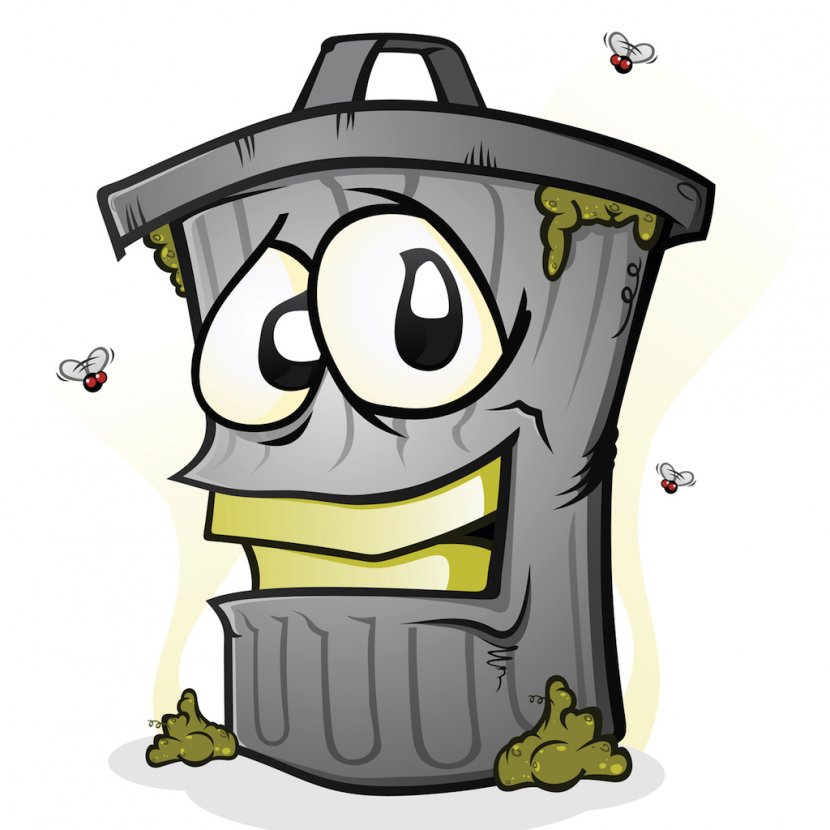 Rubbish Bins & Waste Paper Baskets Cartoon Royalty-free - Recreation - Trash Can Transparent PNG