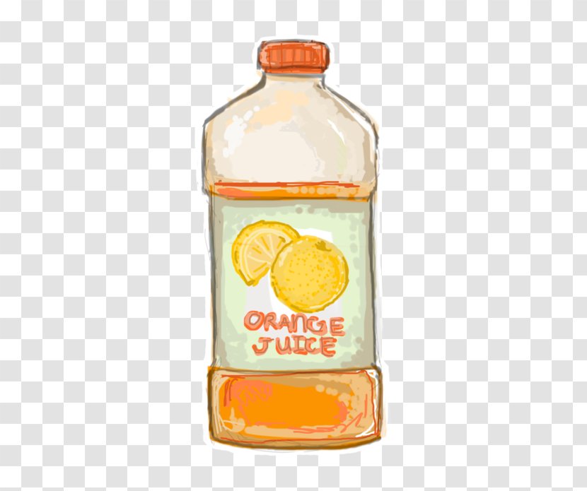 Orange Drink Juice Drawing Transparent PNG
