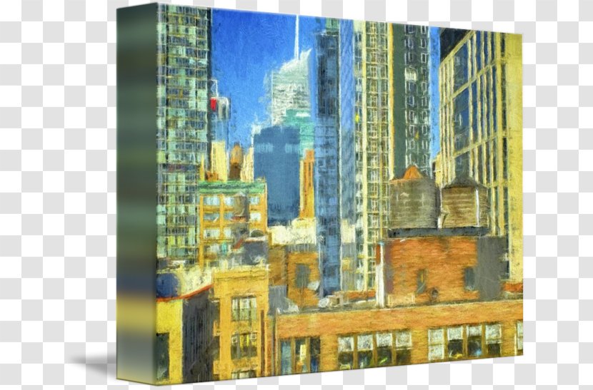 Building Facade Skyscraper Skyline Painting - New York City Transparent PNG