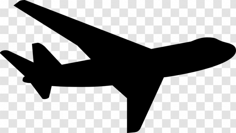Airplane Aircraft Silhouette Clip Art - Wing Transparent PNG