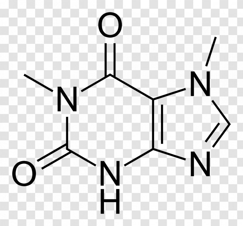 Tea Caffeine Chemical Formula Paraxanthine Molecule - Equation Transparent PNG