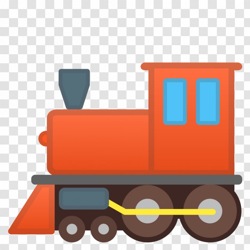 Train Rail Transport Steam Locomotive Emoji Transparent PNG