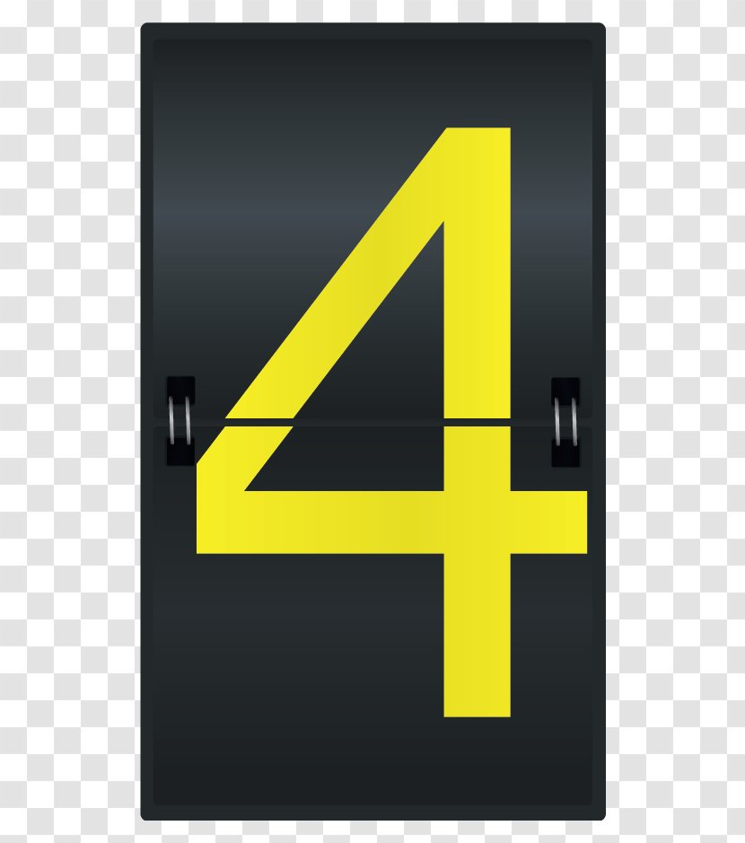 Brand Logo - Number - Black Counter Four Clipart Image Transparent PNG