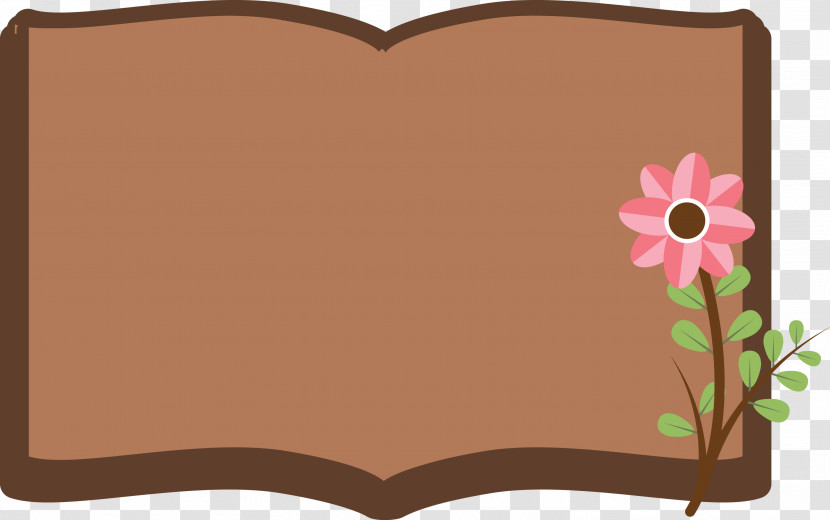 Flower Book Frame Flower Frame Book Frame Transparent PNG