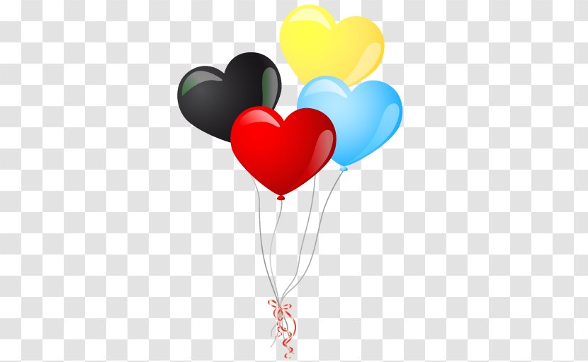 Heart Balloon Love - Greeting Note Cards - Balloons Transparent PNG