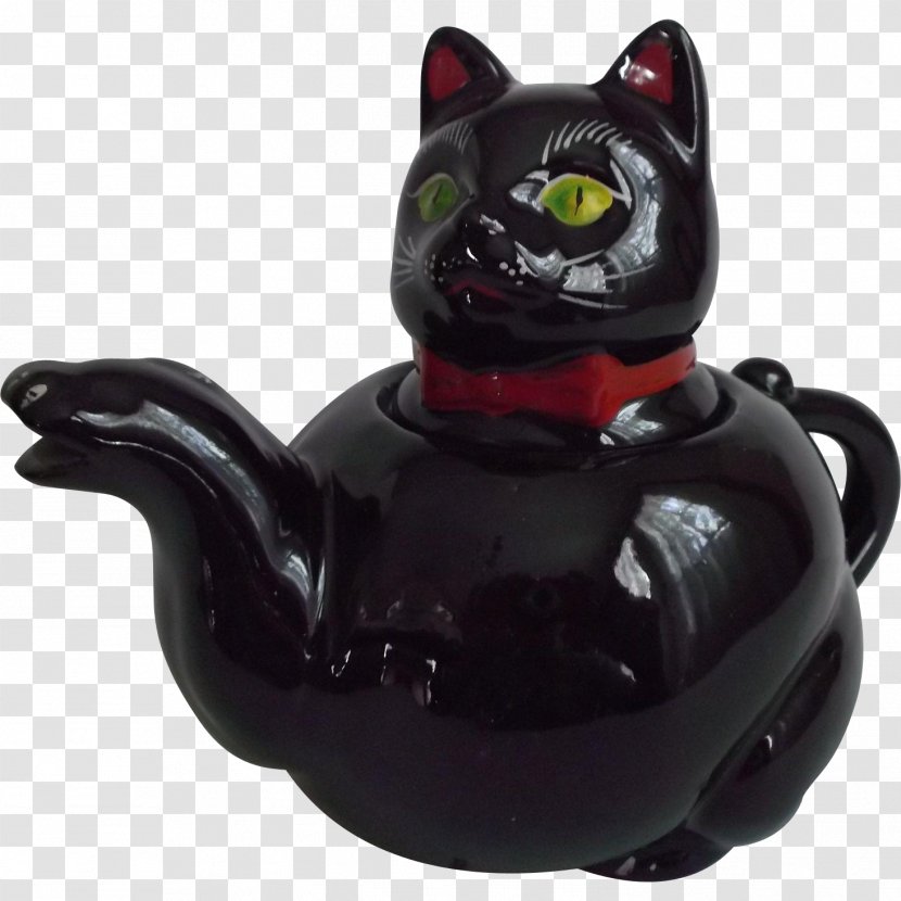 Black Cat Teapot Green Tea - Coffeemaker Transparent PNG