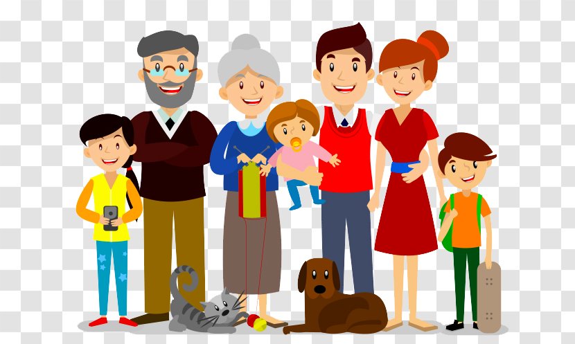 Extended Family Father Tree - Art - Cartoon Transparent PNG