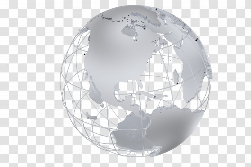 Globe World Map Metal Transparent PNG