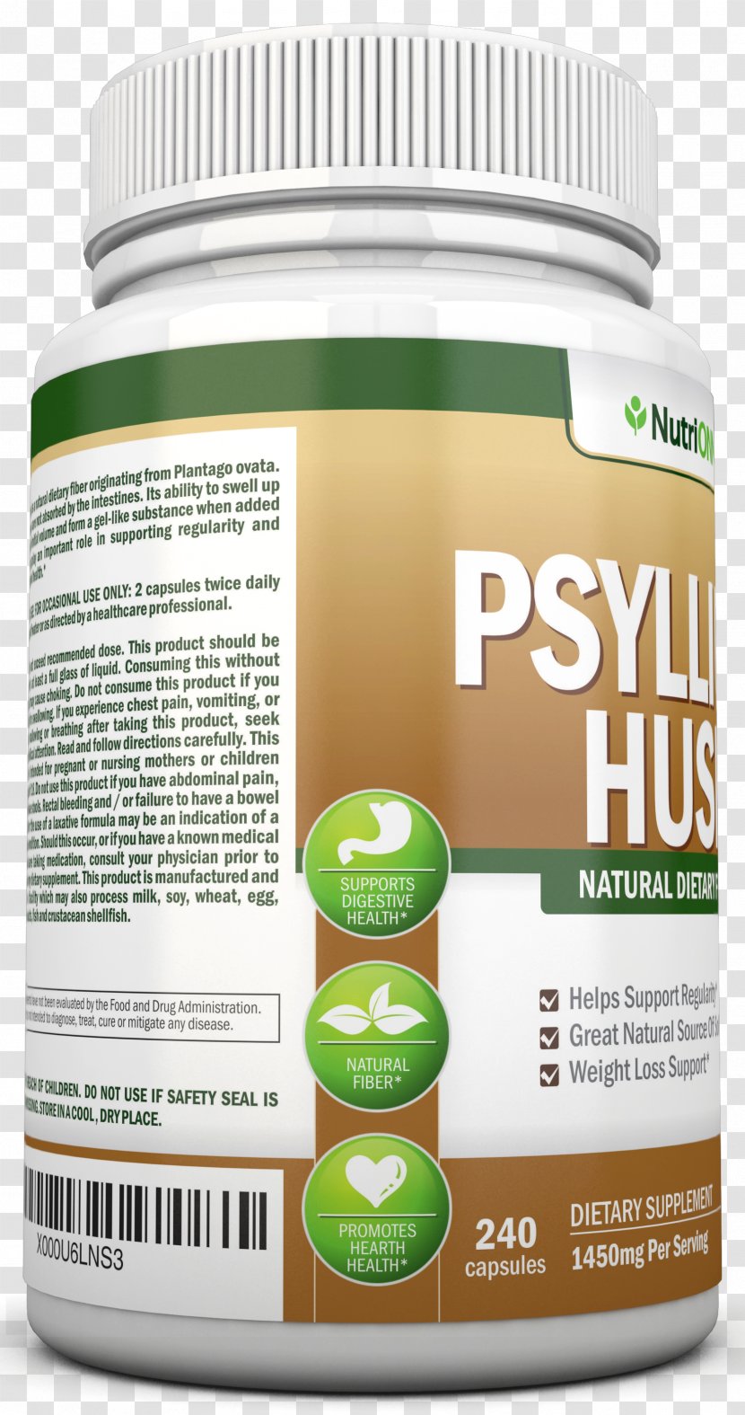 Dietary Supplement Psyllium Olive Leaf Husk Fibre Supplements - Brand - Health Transparent PNG