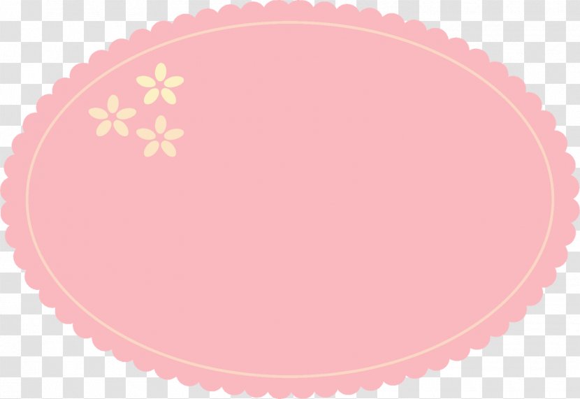 Flan Product Pink M - Oval - Digital Scrapbooking Ideas Transparent PNG