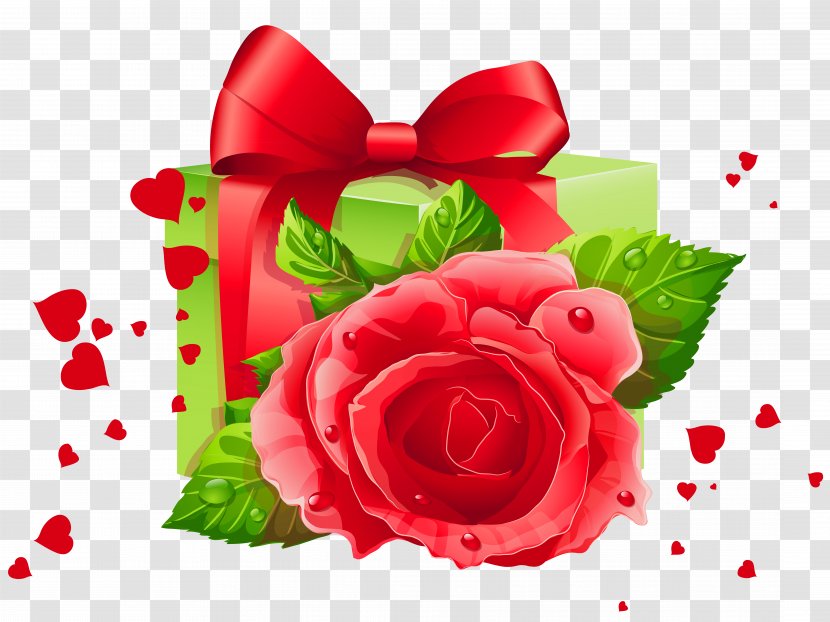 Garden Roses Valentine's Day Heart - Flower Arranging - Valentine Decoration Transparent PNG
