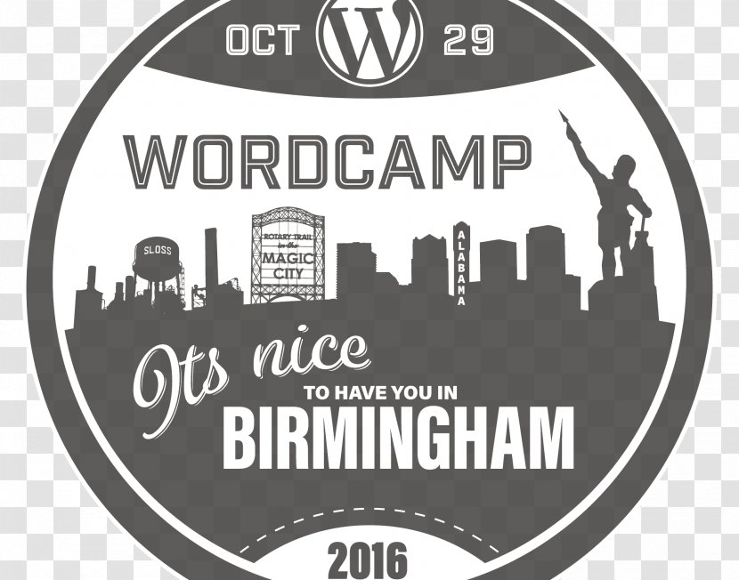 WordPress Logo Application Programming Interface WordCamp - Black And White - Stationary Mock Up Design Transparent PNG
