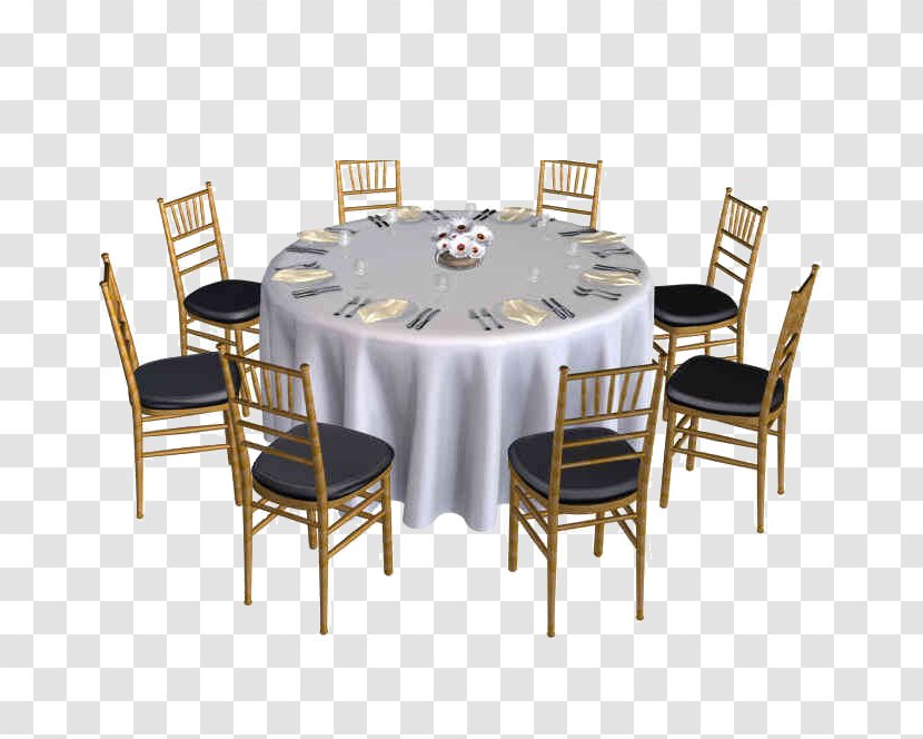 Table Chair Renting Furniture Cloth Napkins - Cutlery Transparent PNG