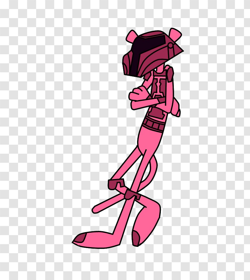 The Pink Panther Mandalorian Drawing Art Star Wars - Watercolor Transparent PNG