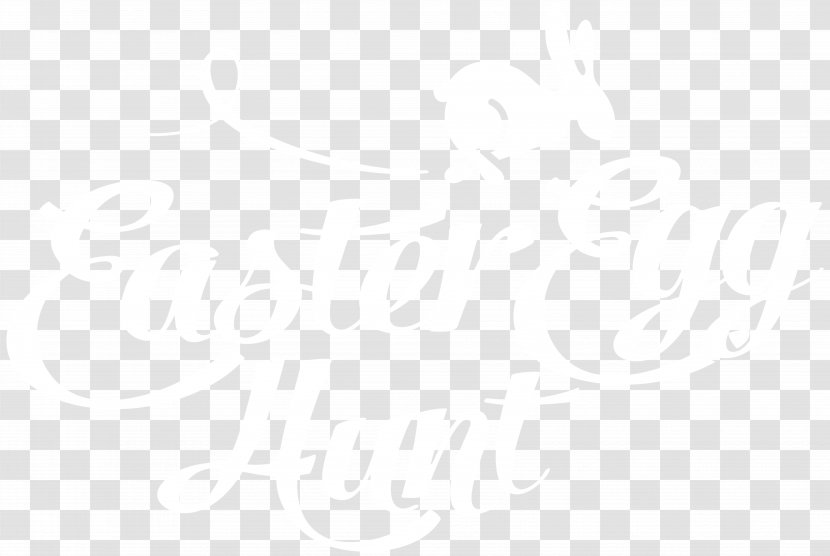 Black And White Point Angle - Text - Easter Egg Hunt Transparent Clip Art Transparent PNG