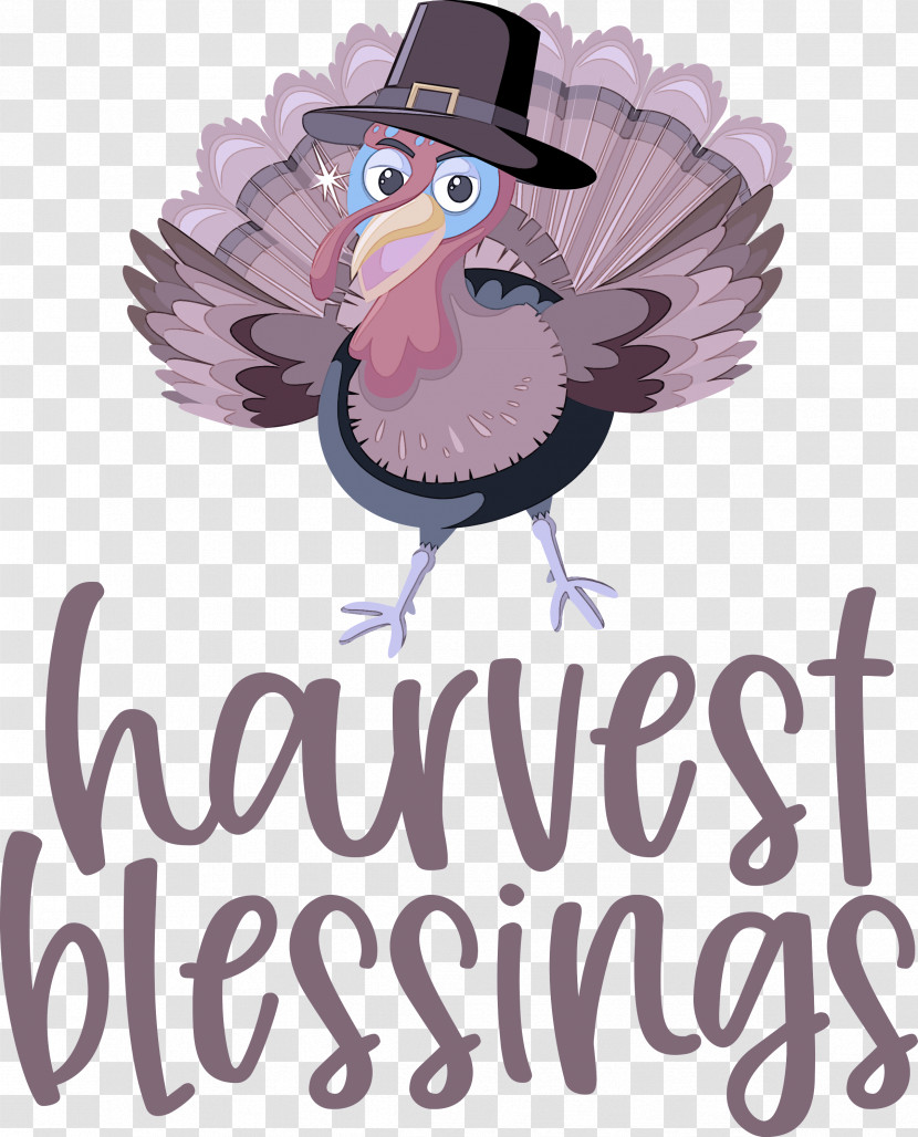 HARVEST BLESSINGS Thanksgiving Autumn Transparent PNG