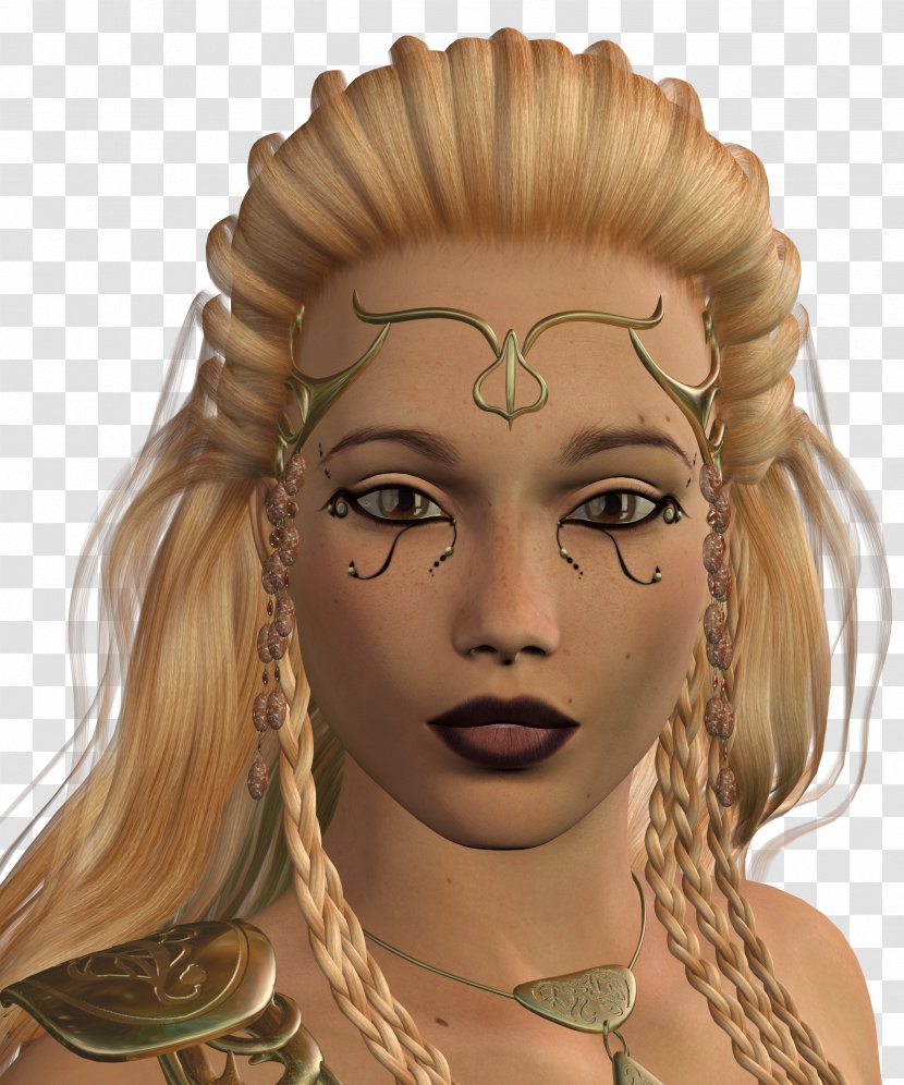 Vikings Make-up Woman Warrior - Flower Transparent PNG