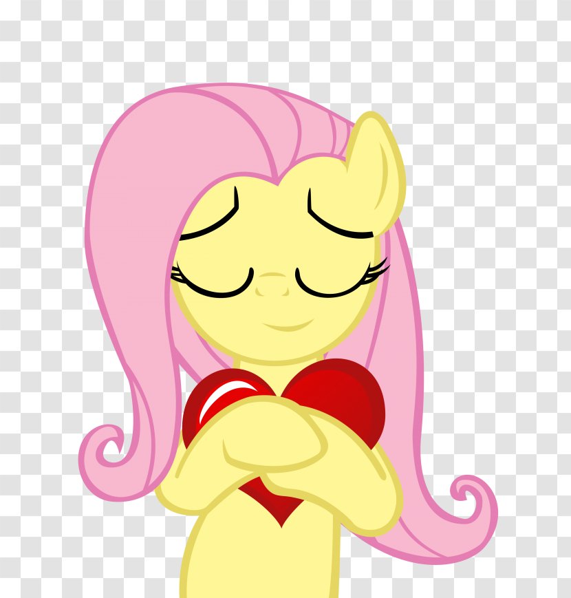 Fluttershy My Little Pony Sunset Shimmer Applejack - Heart Transparent PNG