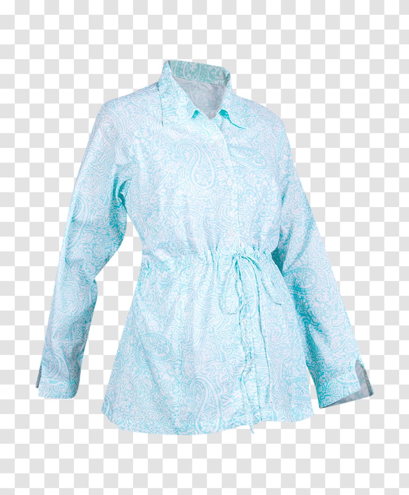 Blouse Sleeve Collar Jacket Button - Floral Shirt Transparent PNG
