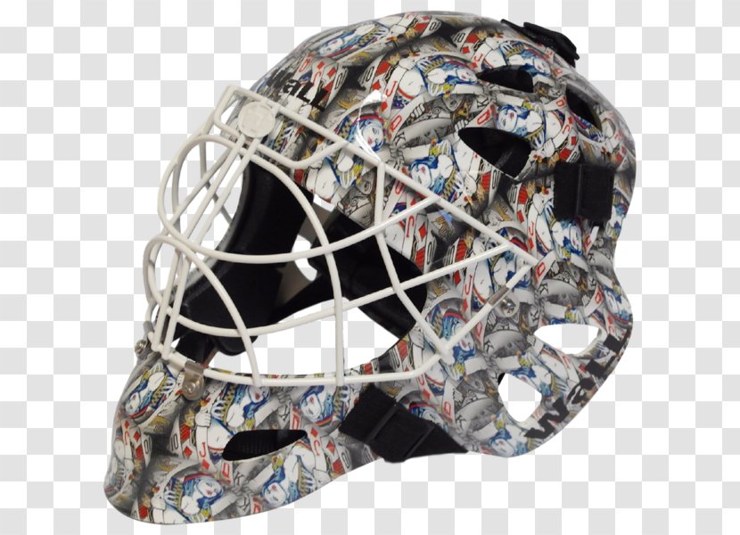 American Football Helmets Goaltender Mask Floorball TKKF Jadberg Pionier Tychy Goalkeeper - Heart - Hockey Transparent PNG