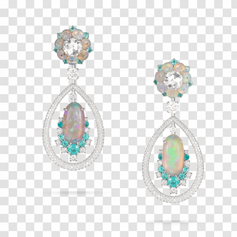 Emerald Earring Jewellery Gemstone - Jewelry Making - White Opal Earrings Transparent PNG