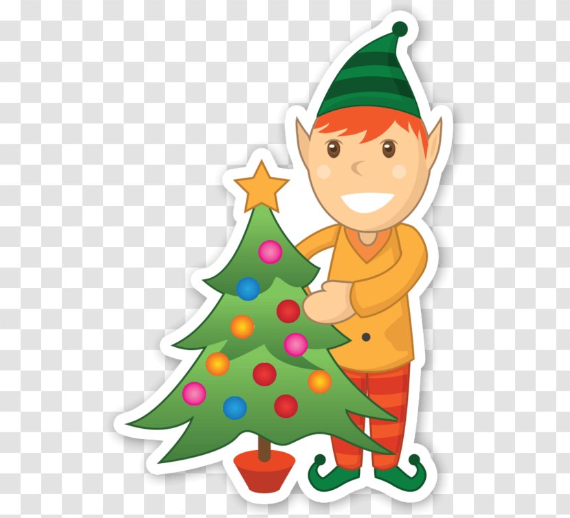 Christmas Tree Clip Art Santa Claus Elf Transparent PNG