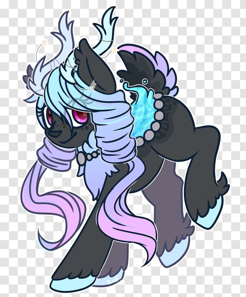 Horse Pony Legendary Creature Animal - Heart - Aurora Burealis Transparent PNG