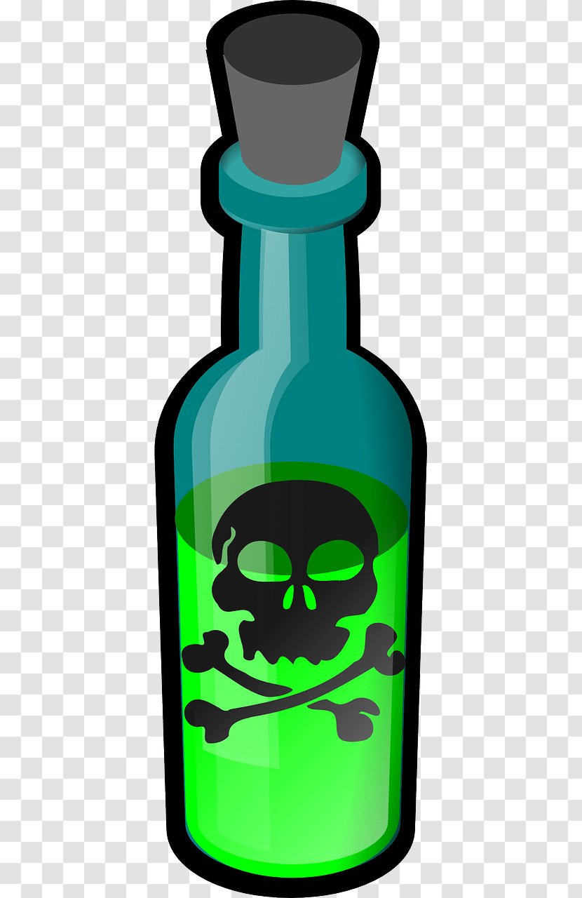 Skull And Crossbones Human Symbolism Poison Clip Art - Glass Bottle Transparent PNG
